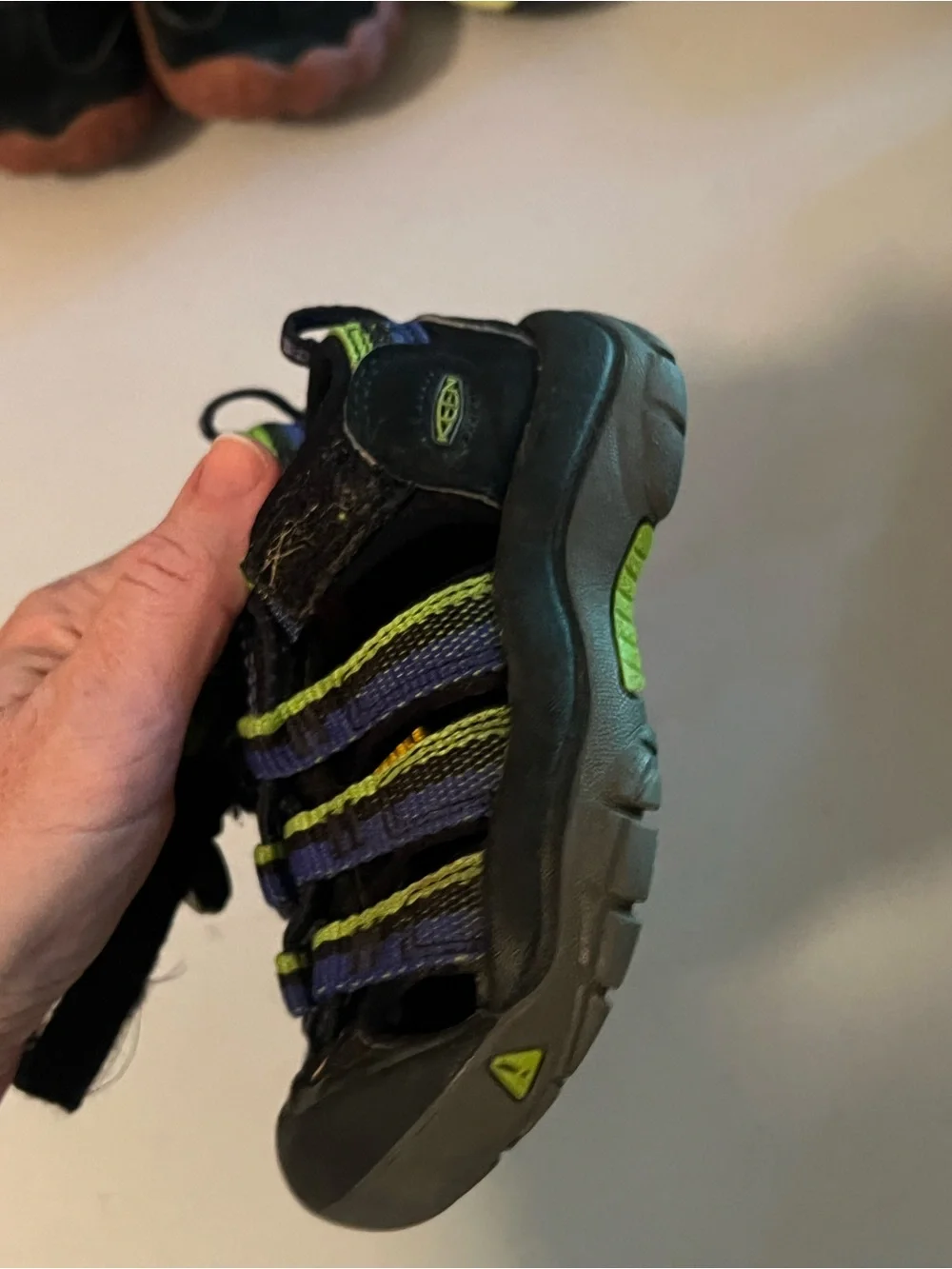 Keen Kids Water Shoes in Black, Purple & Green